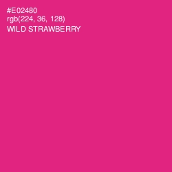 #E02480 - Wild Strawberry Color Image