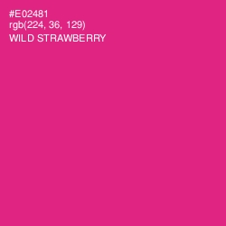 #E02481 - Wild Strawberry Color Image