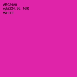 #E024A9 - Persian Rose Color Image