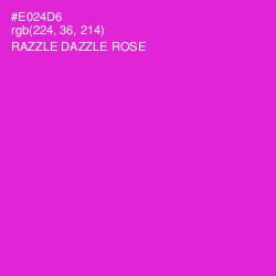 #E024D6 - Razzle Dazzle Rose Color Image