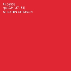 #E02533 - Alizarin Crimson Color Image