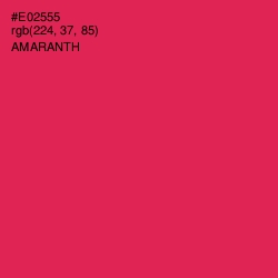 #E02555 - Amaranth Color Image