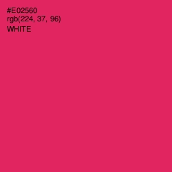 #E02560 - Cerise Red Color Image