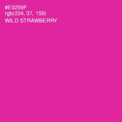 #E0259F - Wild Strawberry Color Image