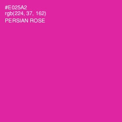 #E025A2 - Persian Rose Color Image