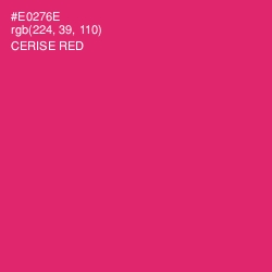 #E0276E - Cerise Red Color Image