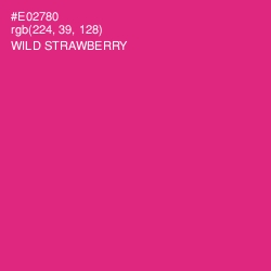 #E02780 - Wild Strawberry Color Image