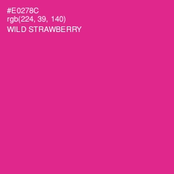 #E0278C - Wild Strawberry Color Image