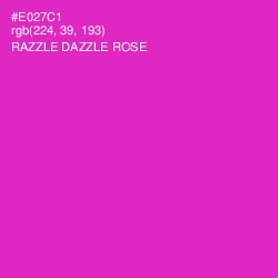 #E027C1 - Razzle Dazzle Rose Color Image