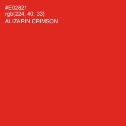 #E02821 - Alizarin Crimson Color Image