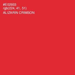 #E02933 - Alizarin Crimson Color Image