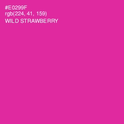 #E0299F - Wild Strawberry Color Image