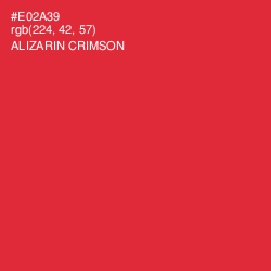 #E02A39 - Alizarin Crimson Color Image