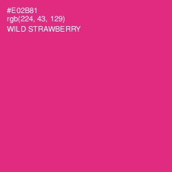 #E02B81 - Wild Strawberry Color Image