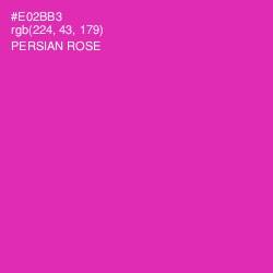 #E02BB3 - Persian Rose Color Image