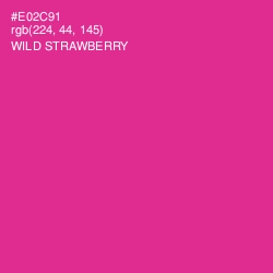 #E02C91 - Wild Strawberry Color Image