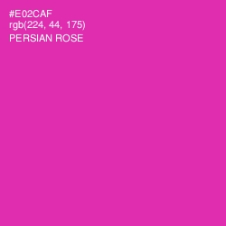 #E02CAF - Persian Rose Color Image