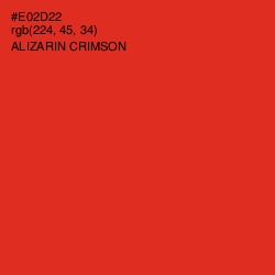 #E02D22 - Alizarin Crimson Color Image