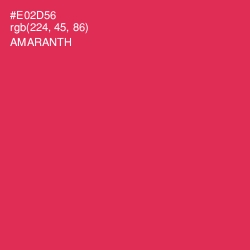 #E02D56 - Amaranth Color Image