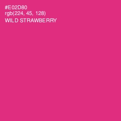 #E02D80 - Wild Strawberry Color Image