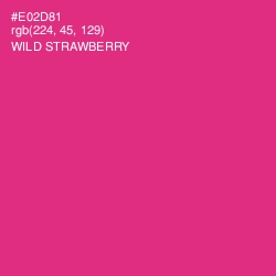 #E02D81 - Wild Strawberry Color Image