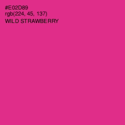 #E02D89 - Wild Strawberry Color Image