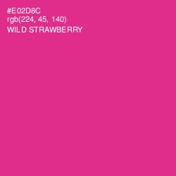 #E02D8C - Wild Strawberry Color Image
