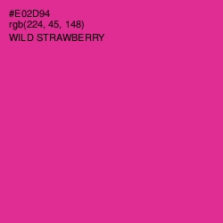 #E02D94 - Wild Strawberry Color Image