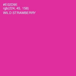 #E02D9E - Wild Strawberry Color Image