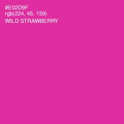 #E02D9F - Wild Strawberry Color Image