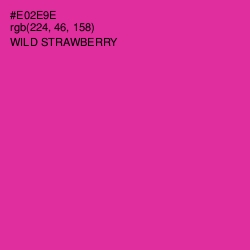 #E02E9E - Wild Strawberry Color Image