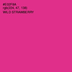 #E02F8A - Wild Strawberry Color Image