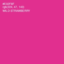 #E02F8F - Wild Strawberry Color Image