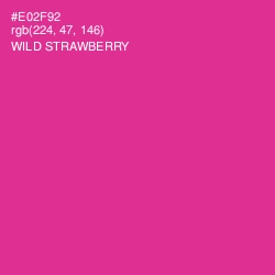 #E02F92 - Wild Strawberry Color Image