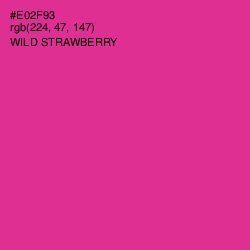 #E02F93 - Wild Strawberry Color Image