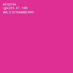 #E02F94 - Wild Strawberry Color Image