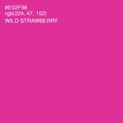 #E02F98 - Wild Strawberry Color Image