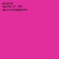 #E02F9C - Wild Strawberry Color Image