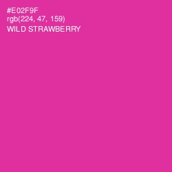 #E02F9F - Wild Strawberry Color Image