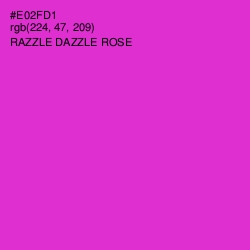 #E02FD1 - Razzle Dazzle Rose Color Image