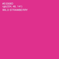 #E0308D - Wild Strawberry Color Image