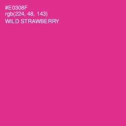 #E0308F - Wild Strawberry Color Image