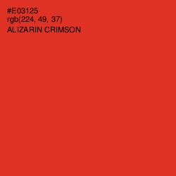 #E03125 - Alizarin Crimson Color Image