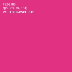 #E03183 - Wild Strawberry Color Image