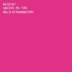 #E03187 - Wild Strawberry Color Image