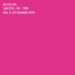 #E0318A - Wild Strawberry Color Image