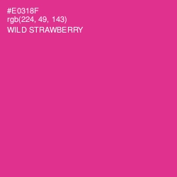 #E0318F - Wild Strawberry Color Image