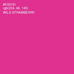 #E03191 - Wild Strawberry Color Image