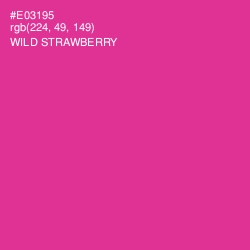 #E03195 - Wild Strawberry Color Image