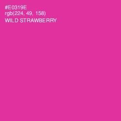 #E0319E - Wild Strawberry Color Image